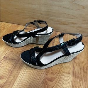 Via Spiga wedges, Black 6.5